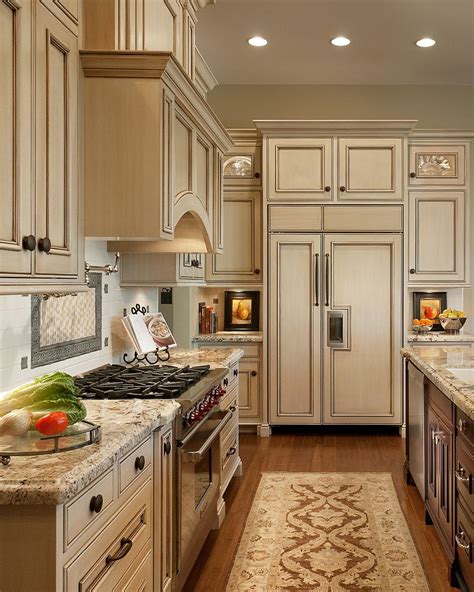 dark cream kitchen cabinets